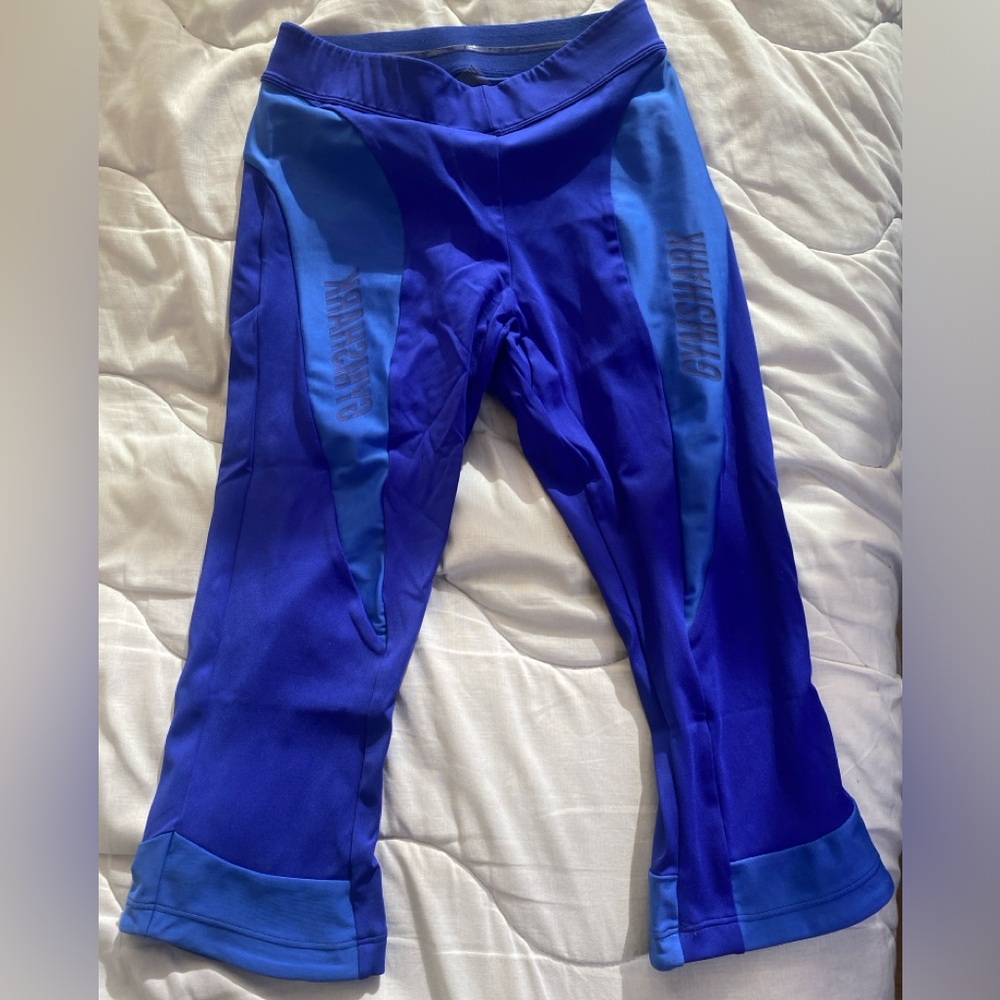 Cobalt blue Gymshark Turbo cropped leggings! Size medium but fits like a small.